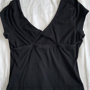 Cross Back Crop Top T-Shirt
